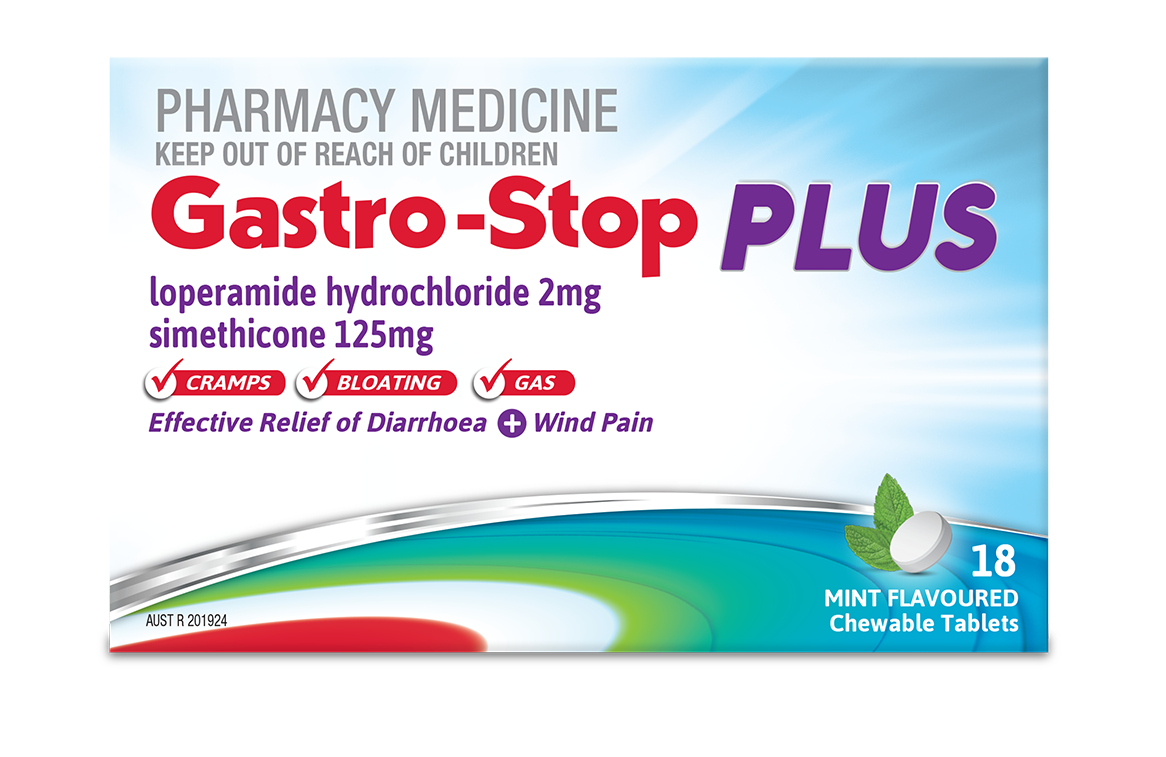 GASTROSTOP PLUS 18 CURRENT - FRONT VIEW (NO TOP)